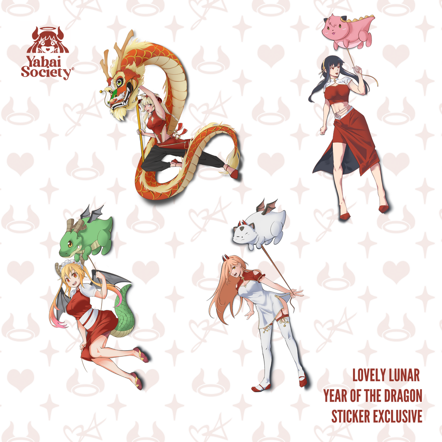[OVA] SxF - Yor's Dragon Dance - UV/Waterproof Vinyl Sticker, Lunar New Year Exclusive